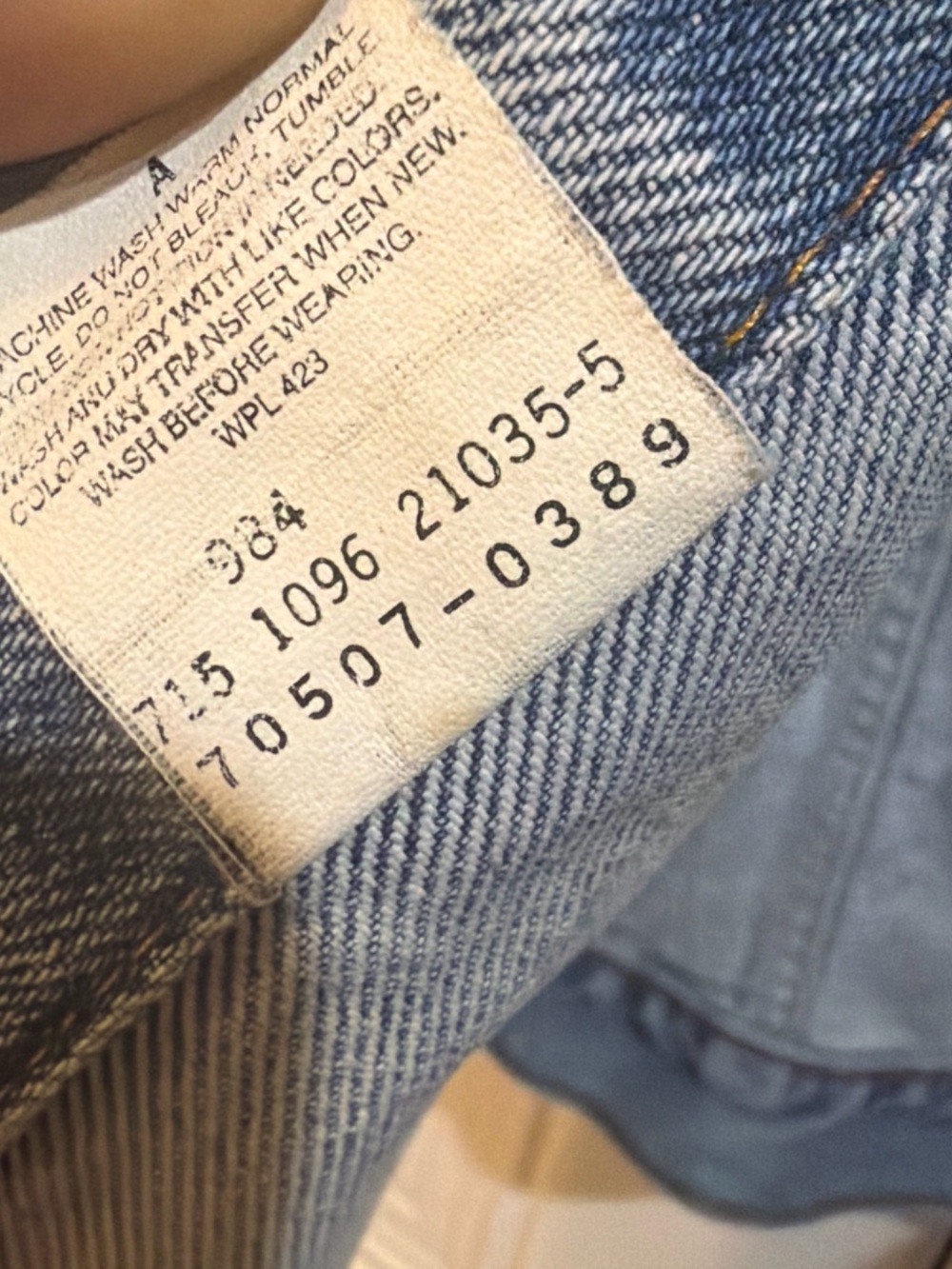 Levi's 70507-0389 Galactic Wash Denim Jacket Size large - Picture 4 of 7